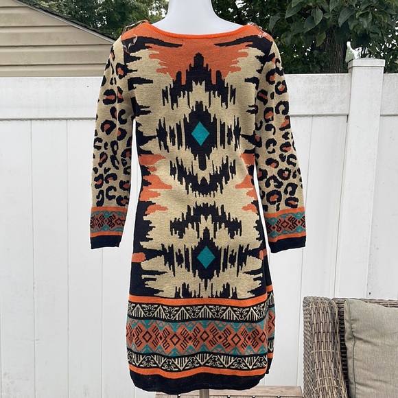 GUC Flying Tomato Knit Mini Aztec Dress Size M - Picture 11 of 16